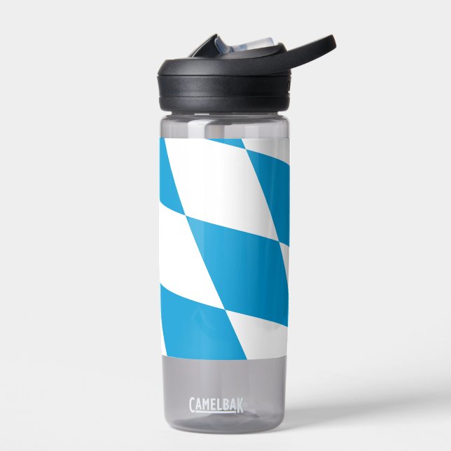 Water bottle with flag of Bavaria, Germany (Left)