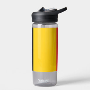 Water bottle with flag of Belgium