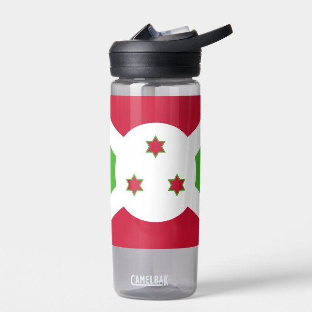 Water bottle with flag of Burundi (Left)