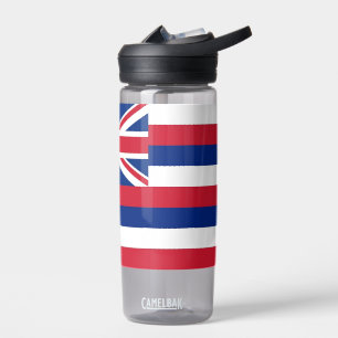 Water bottle with flag of Hawaii State, U.S.