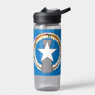 Water bottle with flag of Northern Mariana Islands