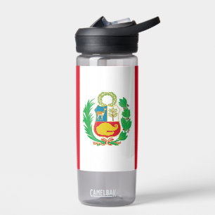 Water bottle with flag of Peru
