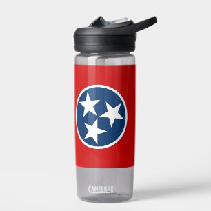 Water bottle with flag of Tennessee, U.S.