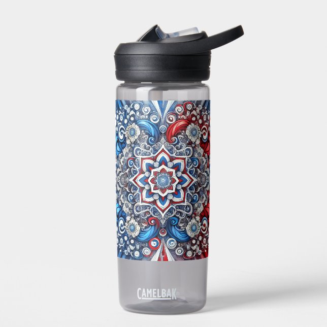 Water bottle with French Colours Design (Left)
