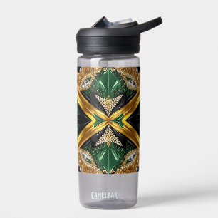Water bottle with Jamaican Colours Design