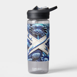 Water bottle with Scottish Thistles Design