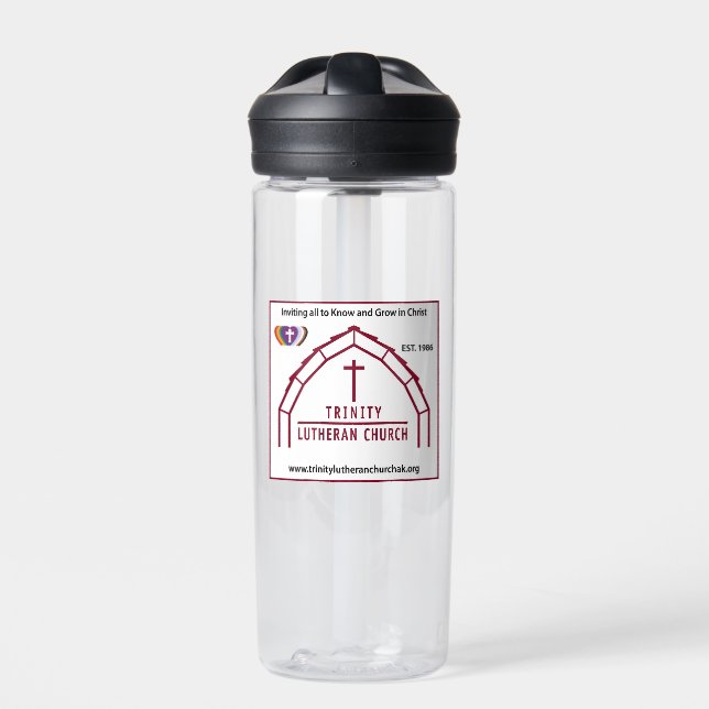 Water Bottle with Trinity Logo  (Front)