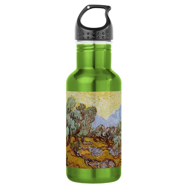 Water Bottle with Van Gogh's Olive Trees (Front)
