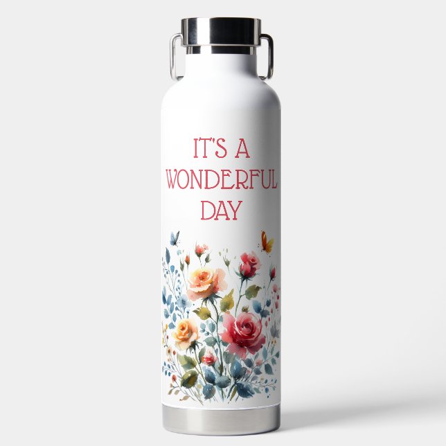 Water Bottles IT'S A WONDERFUL DAY Var02 (Front)