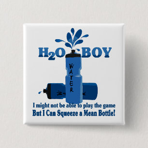 Water Boy 2 Inch Square Button