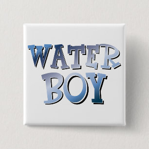 Water Boy 2 Inch Square Button