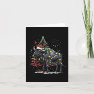 Water Buffalo Xmas Lighting Santa Water Buffalo Ch Card