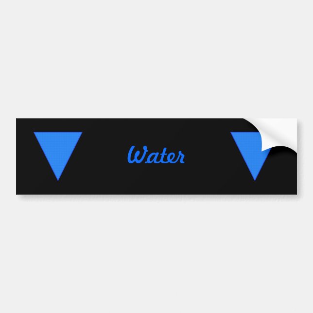 Water Bumper Sticker (Front)