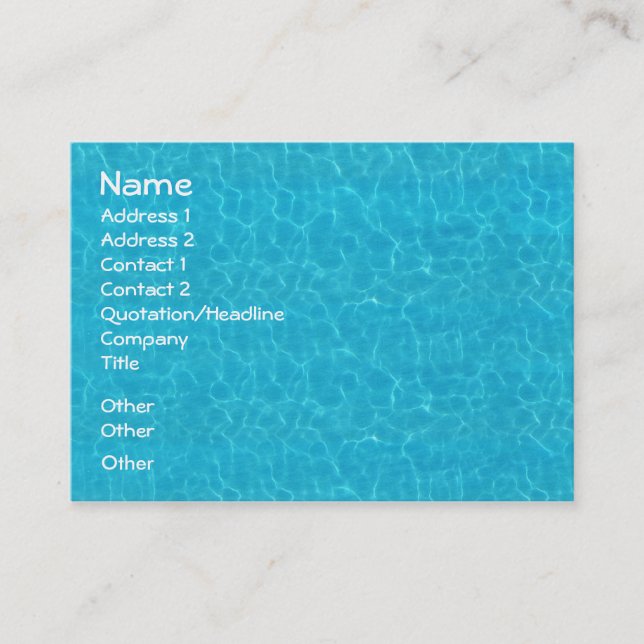 Water Business Card (Front)