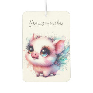 Water Color Pig Air Freshener