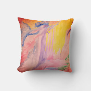 Water Color   Sangria Filter   Throw Pillow