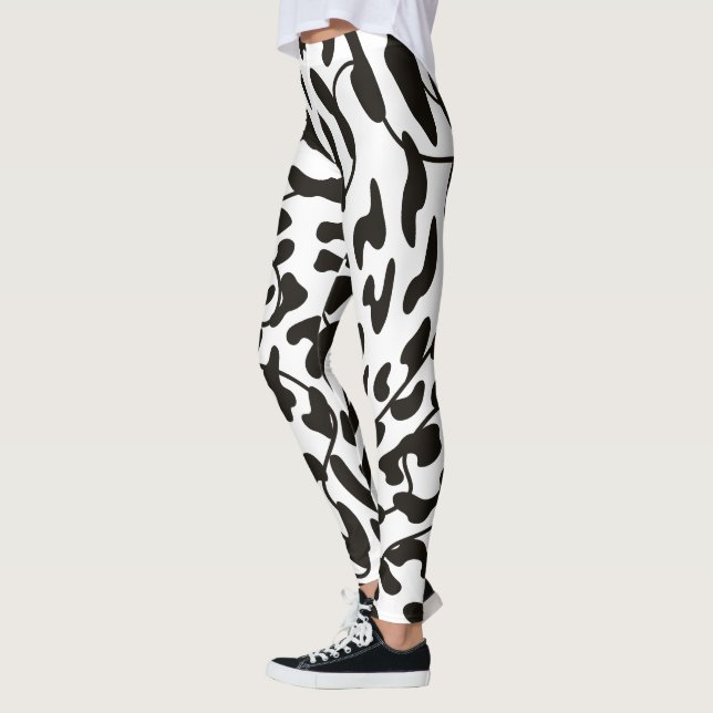 Water colour cow skin Leggings (Left)