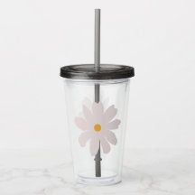water colour floral Acrylic Tumbler