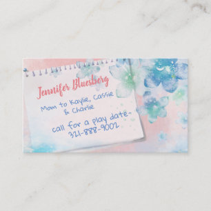 Water Colour Flowers Mommy Card