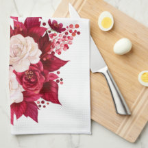 Water colour Flowers Pattern Custom Background