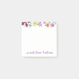 Water Colour Flowers Post-it Notes