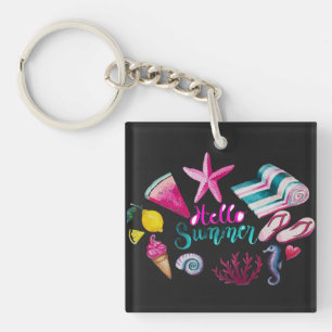 water colour keychain