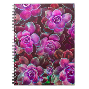 Water colour pattern with camellia flower. Floral  Notebook