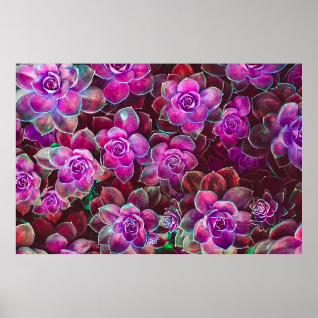 Water colour pattern with camellia flower. Floral  Poster (Front)
