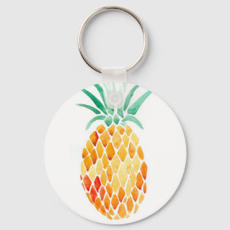 Water- Colour Pineapple Keychain