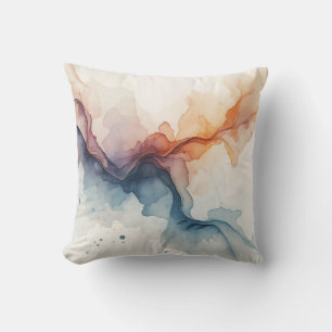 Water Coloured Madness Throw Pillow