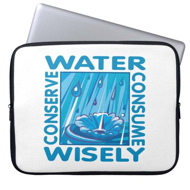 Water Conservation Laptop Sleeve (Front)