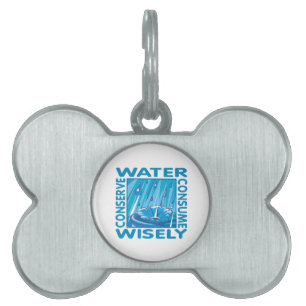 Water Conservation Pet Name Tag