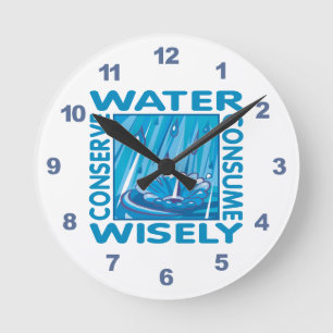 Water Conservation Round Clock