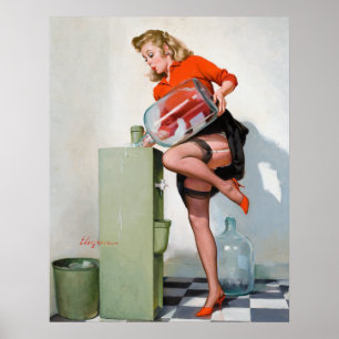 Water Cooler Pin Up Poster