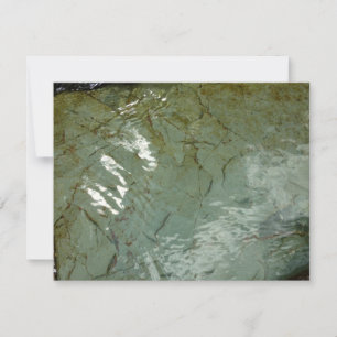 Water-Covered Rock Slab Nature Photo