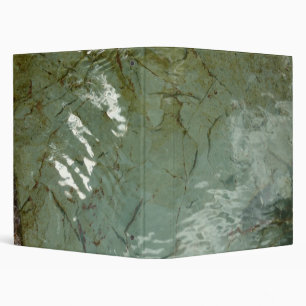 Water-Covered Rock Slab Nature Photo Binder