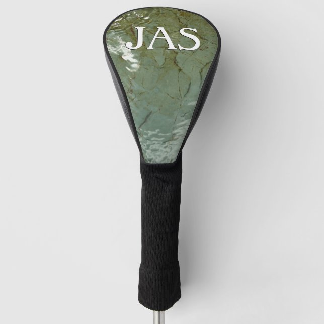 Water-Covered Rock Slab Nature Photo Golf Head Cover (Front)