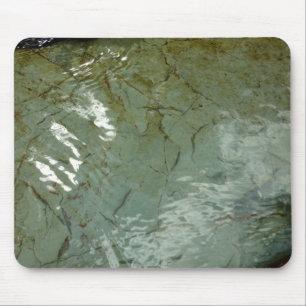 Water-Covered Rock Slab Nature Photo Mouse Pad