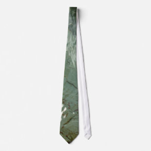 Water-Covered Rock Slab Nature Photo Tie