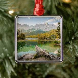 Water   Dachstein Mountains Lake Germany Metal Ornament
