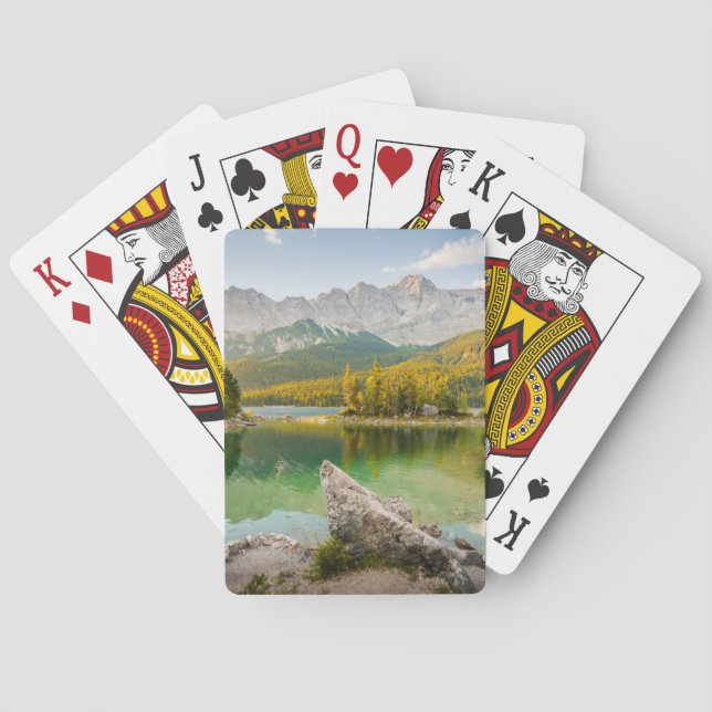 Water | Dachstein Mountains Lake Germany Playing Cards (Back)