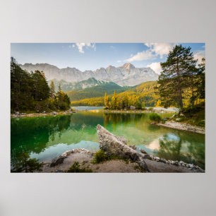 Water Dachstein Mountains Lake Germany Poster