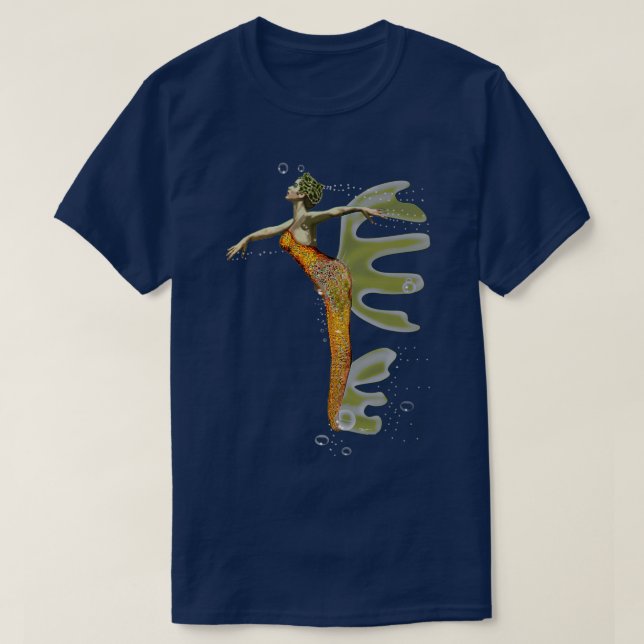 Water Dance Brown Briny T-Shirt (Design Front)