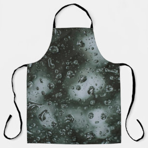 Water dew on glass apron