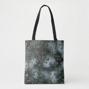 Water dew on glass tote bag