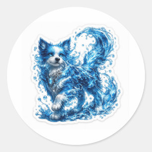 Water Dog Fantasy Sticker