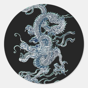 Water Dragon 2012 Classic Round Sticker