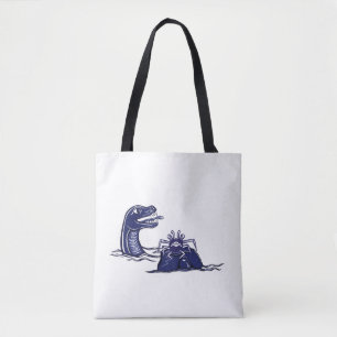 Water Dragon And Monster Crab Tote Bag