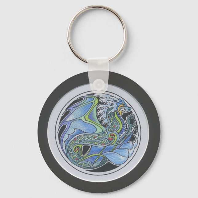 Water Dragon Keychain (Front)