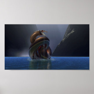 Water dragon poster